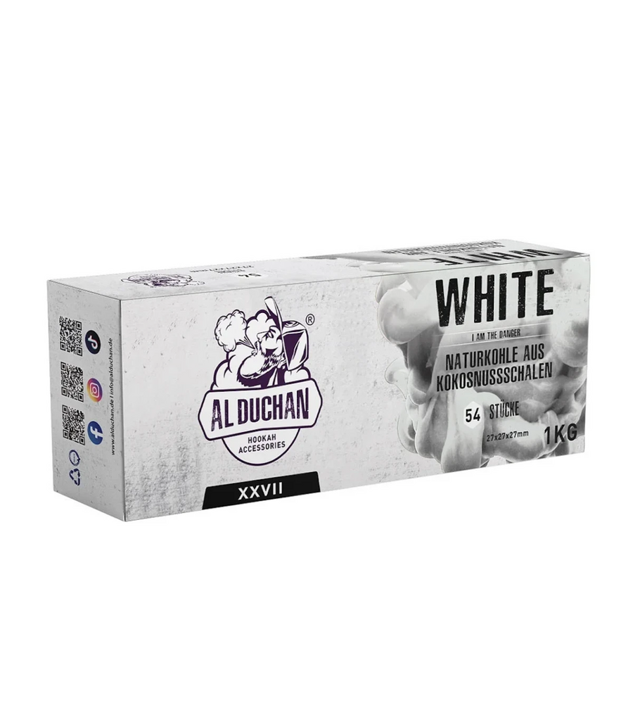 AL DUCHAN ® WHITE 27MM CUBE COCONUT COAL