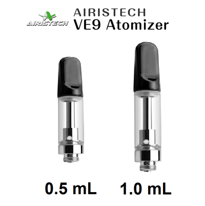 AIRISTECH VE9 EMPTY REFILLABLE CERAMIC CARTRIDGE FOR CBD & THC