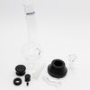 WATERFALL | ZAP SQUASH - BLACK (10" GLASS WATER PIPE W/REMOVEABLE BASE)
