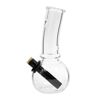 OZZY TOKE  SMALL GLASS BONG 185mm x 35mm x 3mm