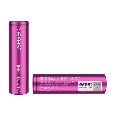 Efest IMR 18650 3000mah 35A flat top battery