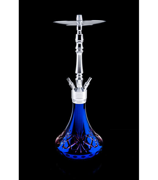 DSCHINNI DRIP CRYSTAL PURPLE SILVER HOOKAH